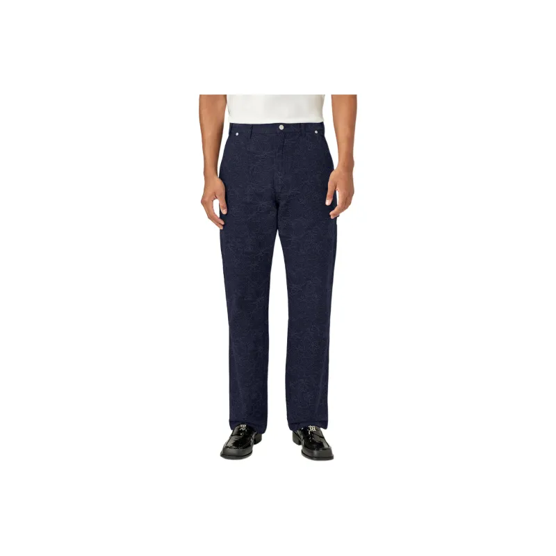 Dickies Casual Pants Men's Jacquard Navy Blue-0