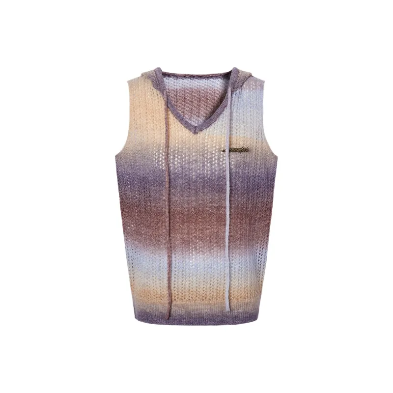 LA CRAWFISH Tank Top Women's Brown Blue Gradient-0