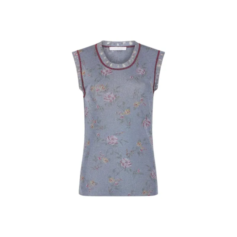 Paco Rabanne Floral print Tank Top-0