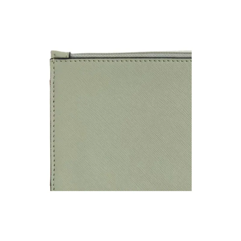 GUESS Artificial Leather Cell Phone Pouch Storage Bag Unisex Light Green-2