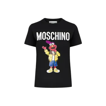 Sesame Street X MOSCHINO T Shirts Women's Black