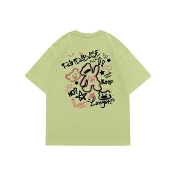 PANDA BASE Drop Shoulder Sleeve T Shirt Unisex