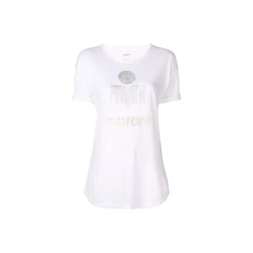 ISABEL MARANT ETOILE Koldi Metallic Print T-Shirt