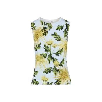 Oscar De La Renta Chrysanthemum Tank