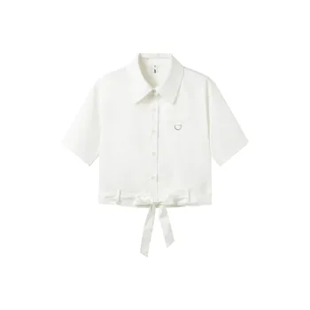 NS76 Crop Tops Women's White