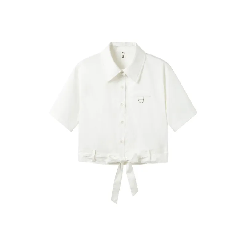 NS76 Crop Tops Women's White-0