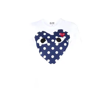 CDG Play T Shirts Women's White