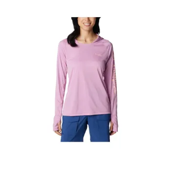 Columbia PFG Tidal Tee Raglan Sleeve T-Shirt Women's Pink