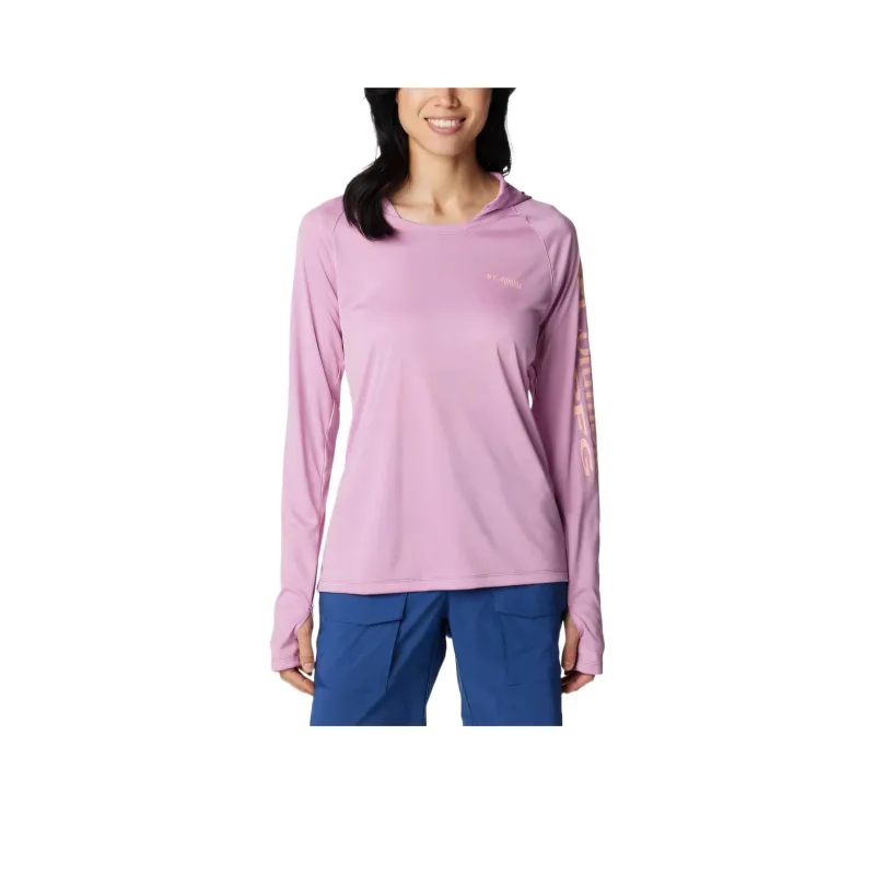 Columbia PFG Tidal Tee Raglan Sleeve T-Shirt Women's Pink-0