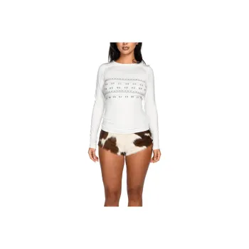 1XBlue T-Shirts Women's White