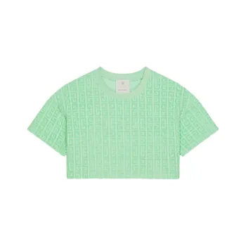 Givenchy 4G Jacquard Cropped Knit Top