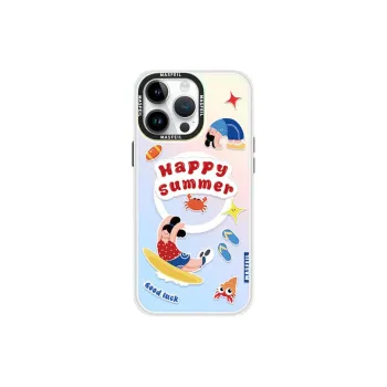 Marsfield Acrylic Material Laser Magnetic Case Active Girl Phone Cases Compatibility Apple 16/15/14/13 Pro/Pro Max