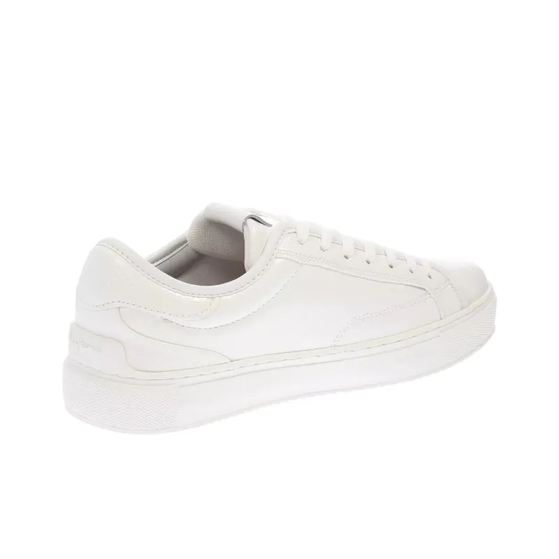 Pepe Jeans Adams Snaky Low Top Skateboard Shoes Women's White-3