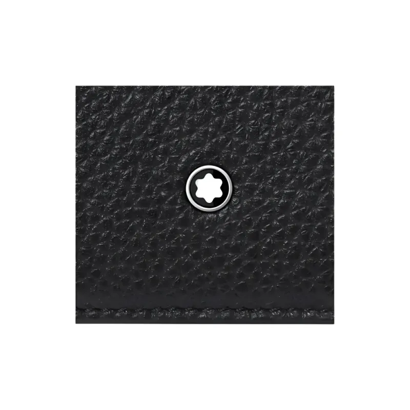 MONTBLANC Leather Card Holder, Passport Holder Regular Unisex Black-4