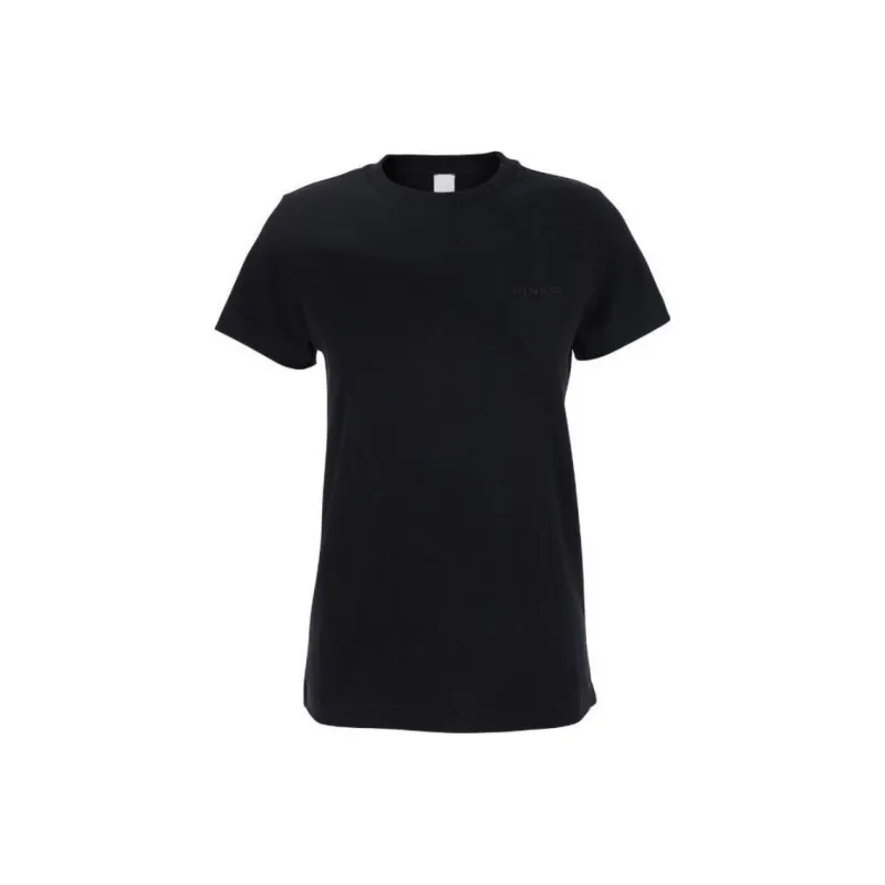 PINKO Logo Embroidered Crewneck T Shirt-0