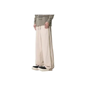MKZA Casual Pants Unisex Beige Apricot