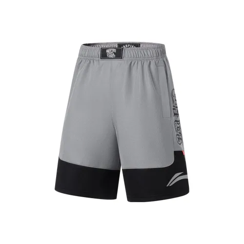 LiNing Sports Shorts Men's Shark Gray Black
