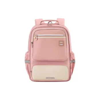 KALA·Y Fabric Backpack Student Backpack Kids' Lilac/Black Gold/Morandi Pink/Navy Blue/Poplar Green