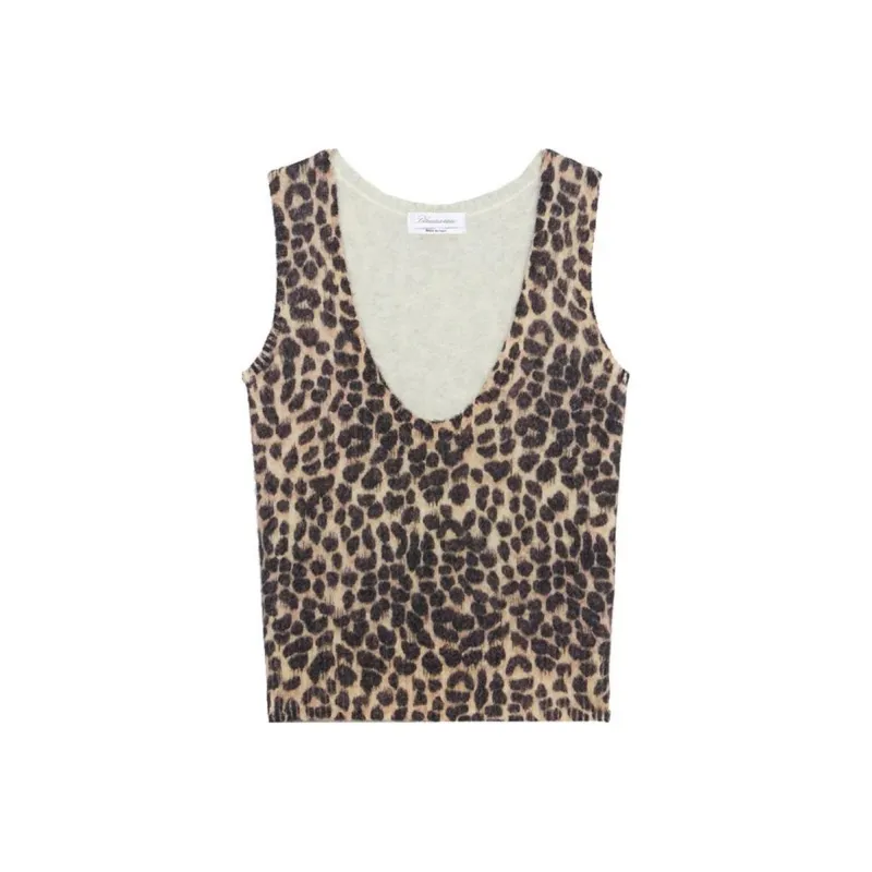 Blumarine Leopard print Tank Top-0