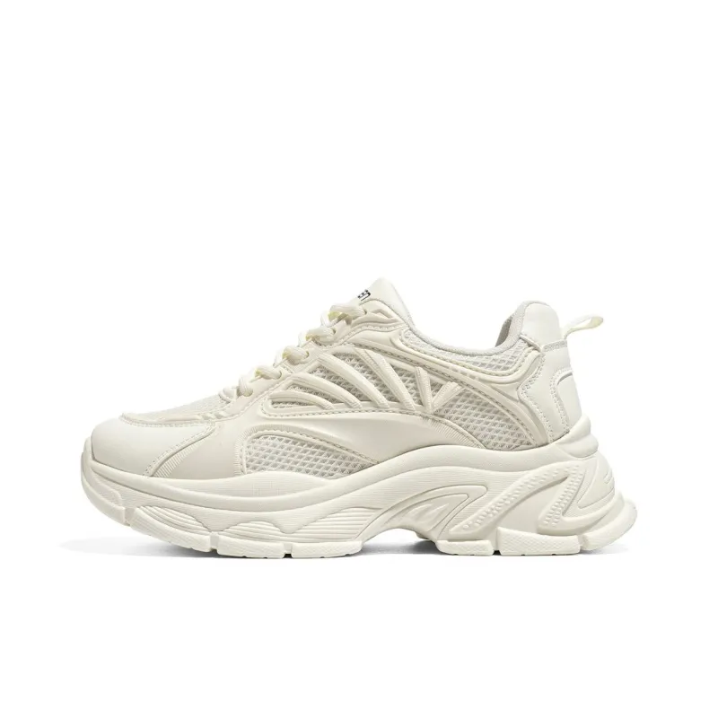 RENBEN Breathable Height Increasing Abrasion Resistant Low Top Chunky Sneakers Women's-5