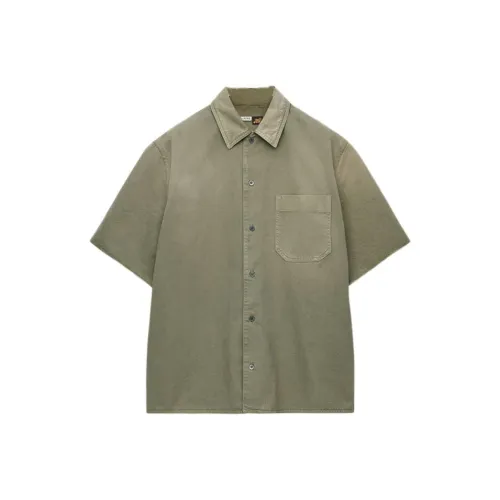 LOEWE Paula's IbizaAnagram SS25 Shirt Men's Green