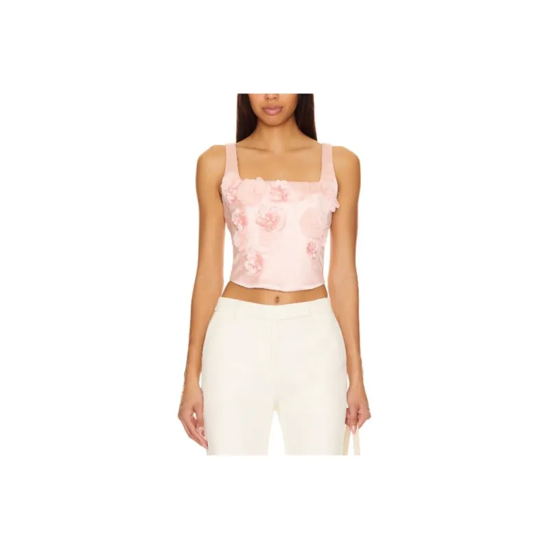 LOVESHACKFANCY Tank Tops Women's Pink-0