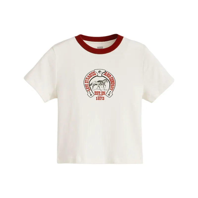 Levis T Shirts Women's White-0