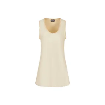 GIORGIO ARMANI Scoop neck Longline Vest
