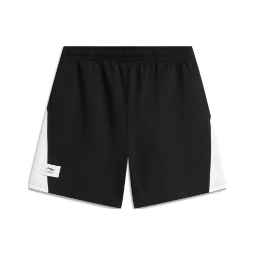 LiNing In My Name Casual Shorts Unisex Black Standard White