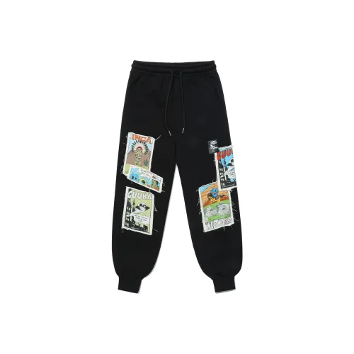 Guuka Casual Pants Unisex Black