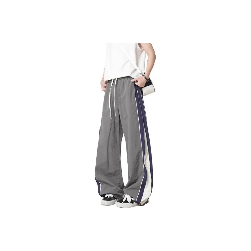 HOKLV Casual Pants Unisex Black-8