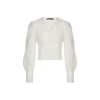 LOFT SHINE Long-Sleeved T-Shirt Women's White