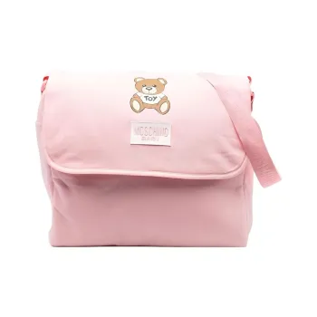 MOSCHINO Cotton Crossbody Bags Shoulder Bags Unisex Light Pink