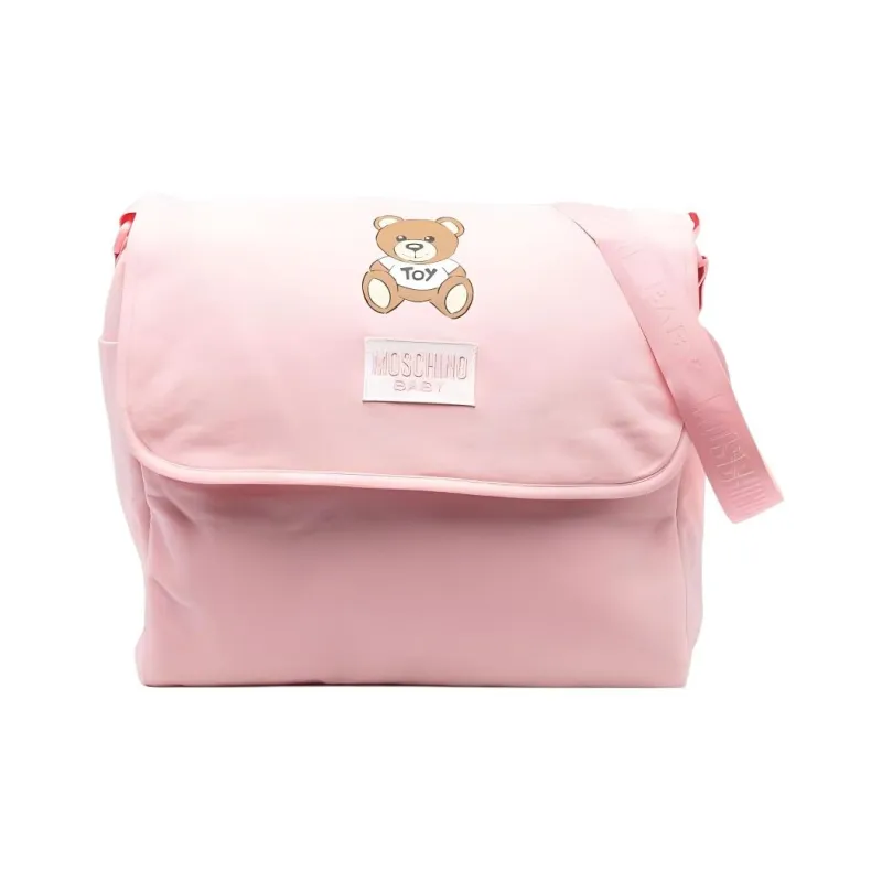 MOSCHINO Cotton Crossbody Bags Shoulder Bags Unisex Light Pink-0