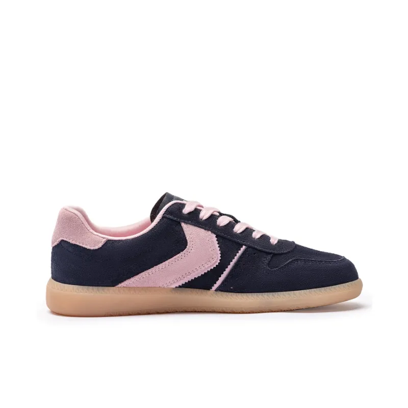 Kappa Back to Back Anti Slip Wear Resistant Low Top Skateboard Shoes Women's Black Pink-1