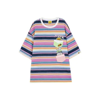 B.Duck T Shirt Women's Multicolor Stripes