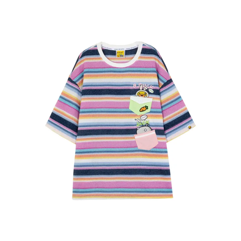 B.Duck T Shirt Women's Multicolor Stripes-0