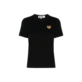 CDG Play T Shirts Women's Black