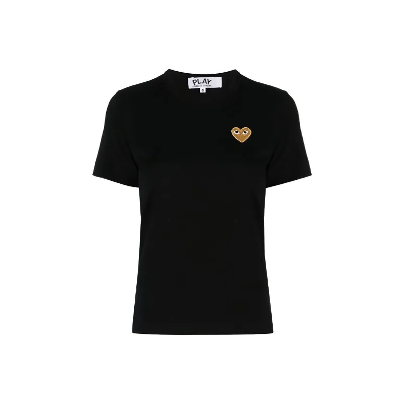 CDG Play T Shirts Women's Black-0
