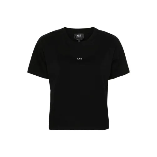 A.P.C Logo Detailed Crewneck T Shirt
