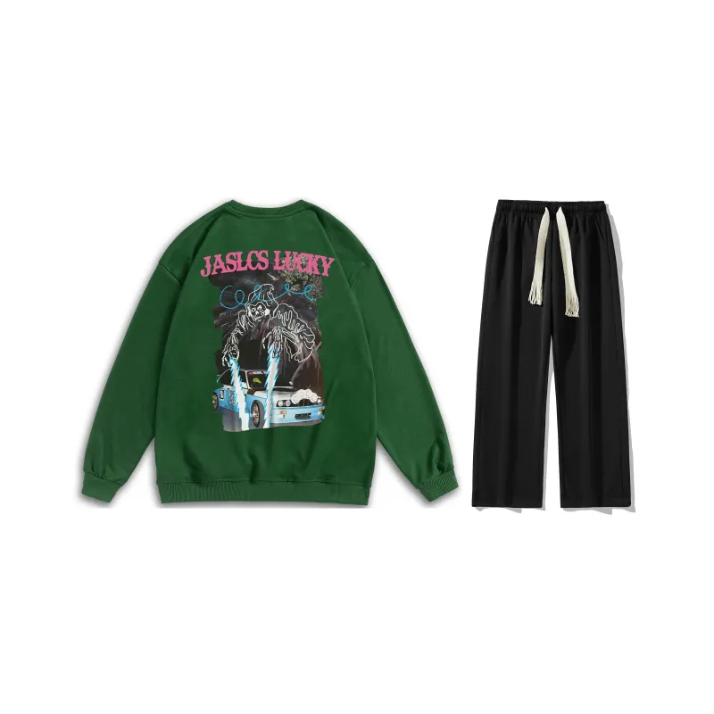 Jaslcs Sweatshirt Sets Unisex-13