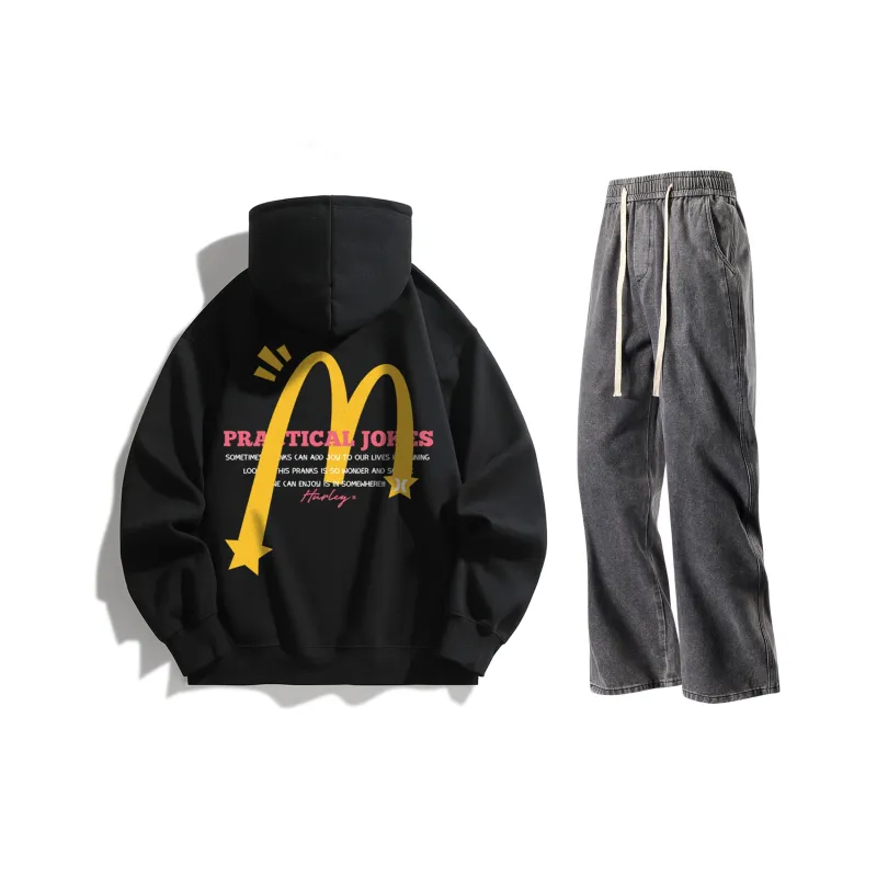 Hurley Sweatshirt Sets Unisex-24