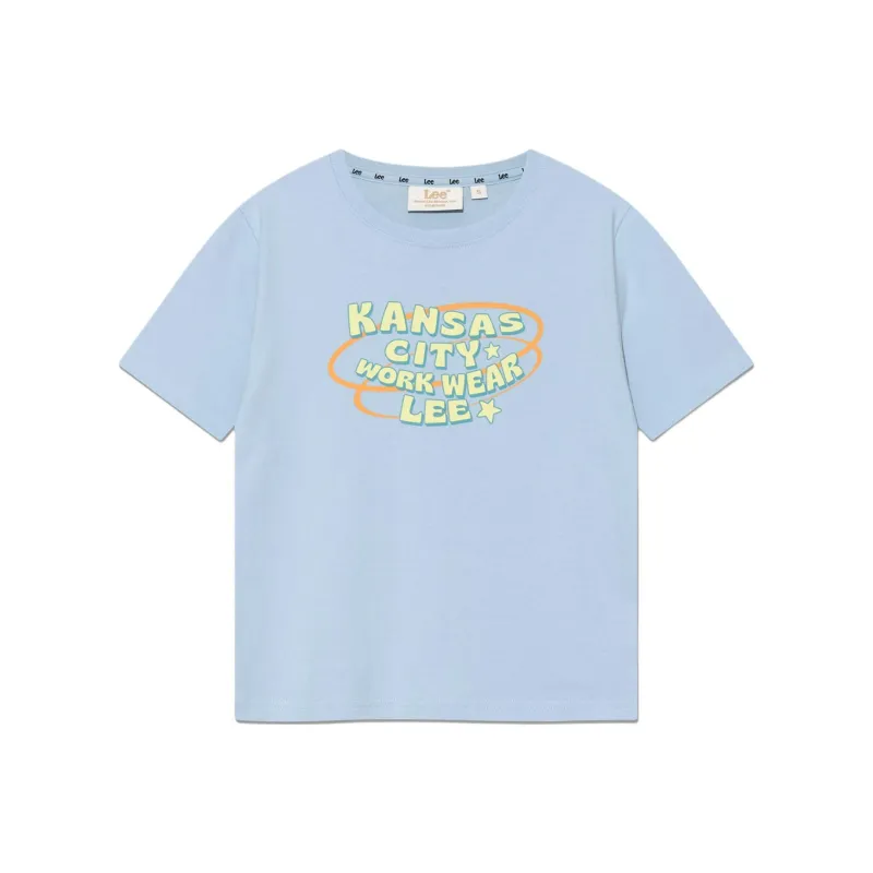 Lee T Shirts Women's Light Blue-0
