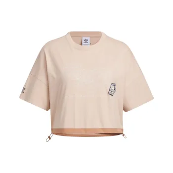 Adidas Originals x ZHANGCHANGXIONG,LIANMINGKUAN Drop Shoulder Sleeve T Shirt Women's Pearl Smoke Gray