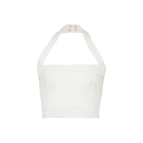 BALMAIN Knitted Halterneck Crop Top