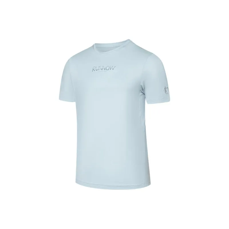 QIAODAN T Shirt Men's Clear Sky Blue-0