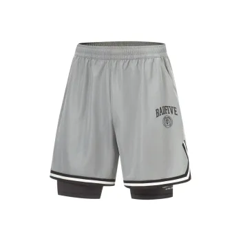 LiNing Badfive Sports Shorts Men's Ultimate Gray