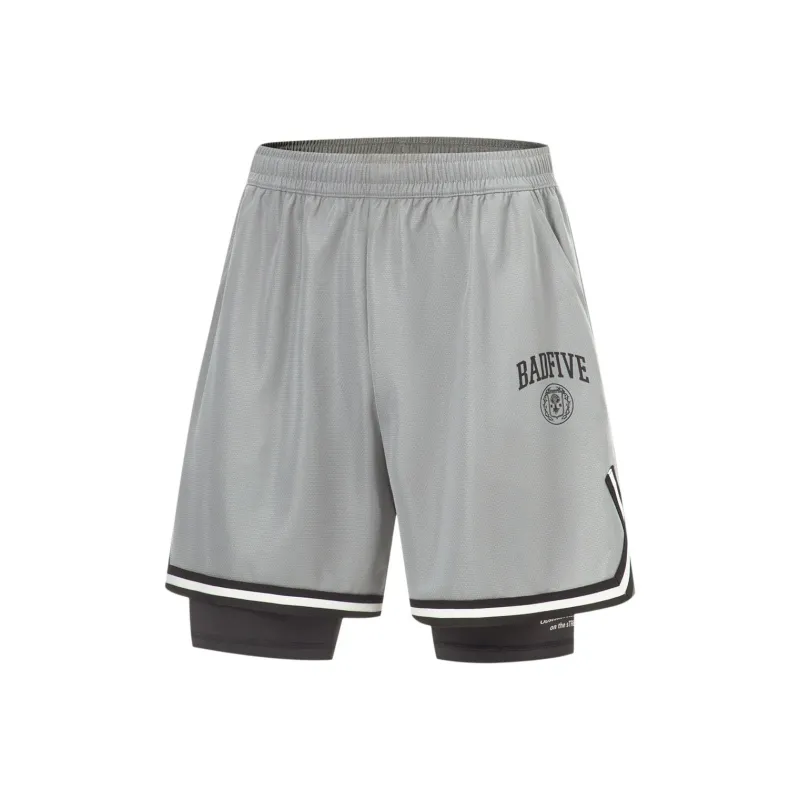 LiNing Badfive Sports Shorts Men's Ultimate Gray-0