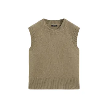 Massimo Dutti Tank Tops Women's Green