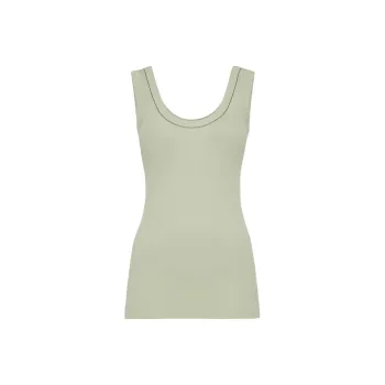 Brunello Cucinelli Ribbed Jersey Tank Top